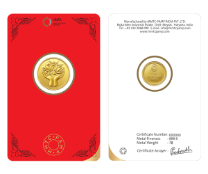 Lotus Gold Round – 1 gm