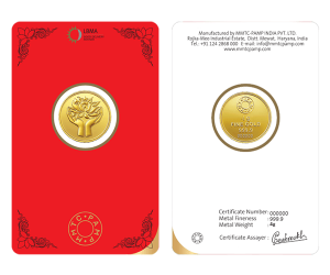 Lotus Gold Round – 4 gm