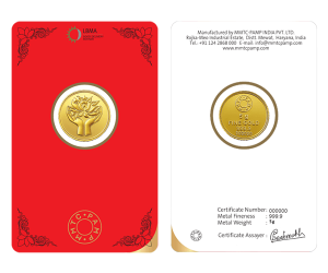 Lotus Gold Round – 5 gm
