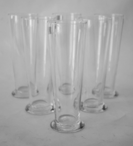 6 Pcs Glass Beer Mug Set