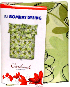 Bombay Dyeing Cotton Double Bedsheet- 2 Pillow Cover & 1 Bedsheet 224×254 Cms