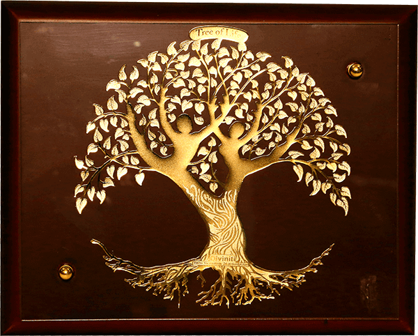 Divinity Wooden & Gold Plated Tree Of Life Mdf Dg-2 Picture