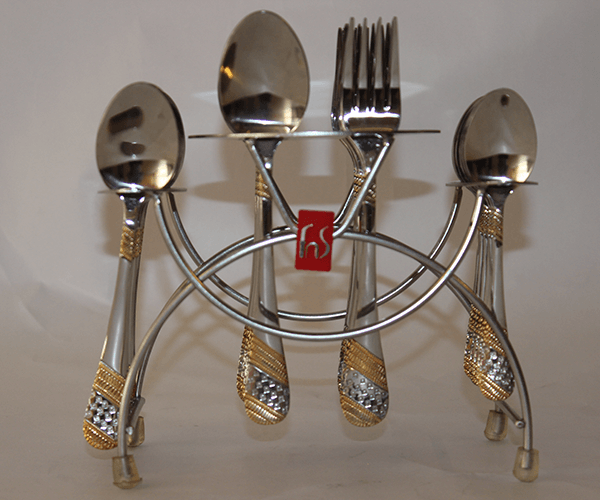 25 Pcs Stainless Steel Cutlery Set With Stand