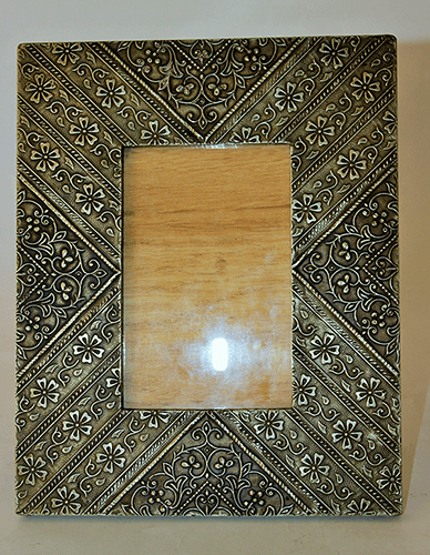 Wood & Metal 4×6 Golden Photo Frame