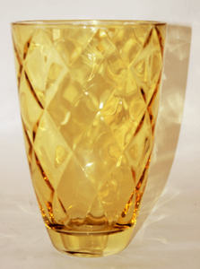 24 Cm Golden Colour Crystal Flower Vase