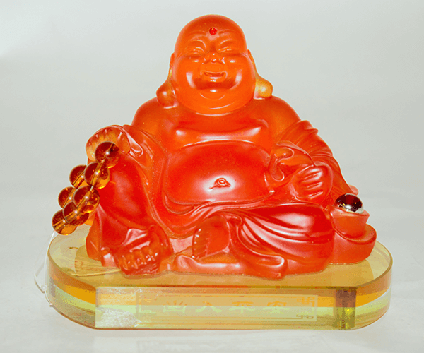 4″ Poly Raisin Buddha Figure