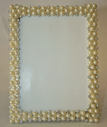 Silver Plated & Crystal 5×7 Photo Frame