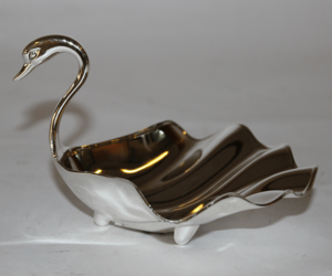 Swan Silver Plated Dish