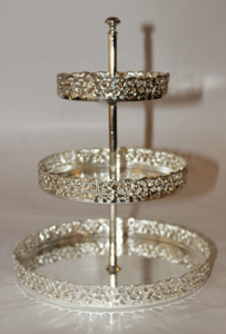 Silver Plated Cake Plate With Stand