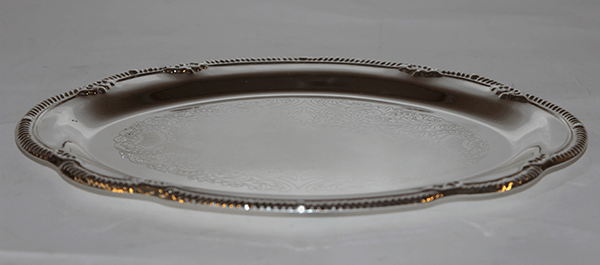 Silver Plated Oval Plate